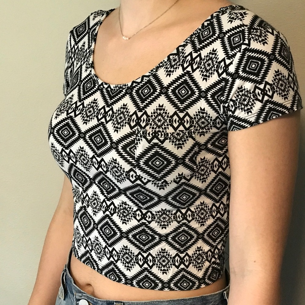 Aztec crop top from Pacsun